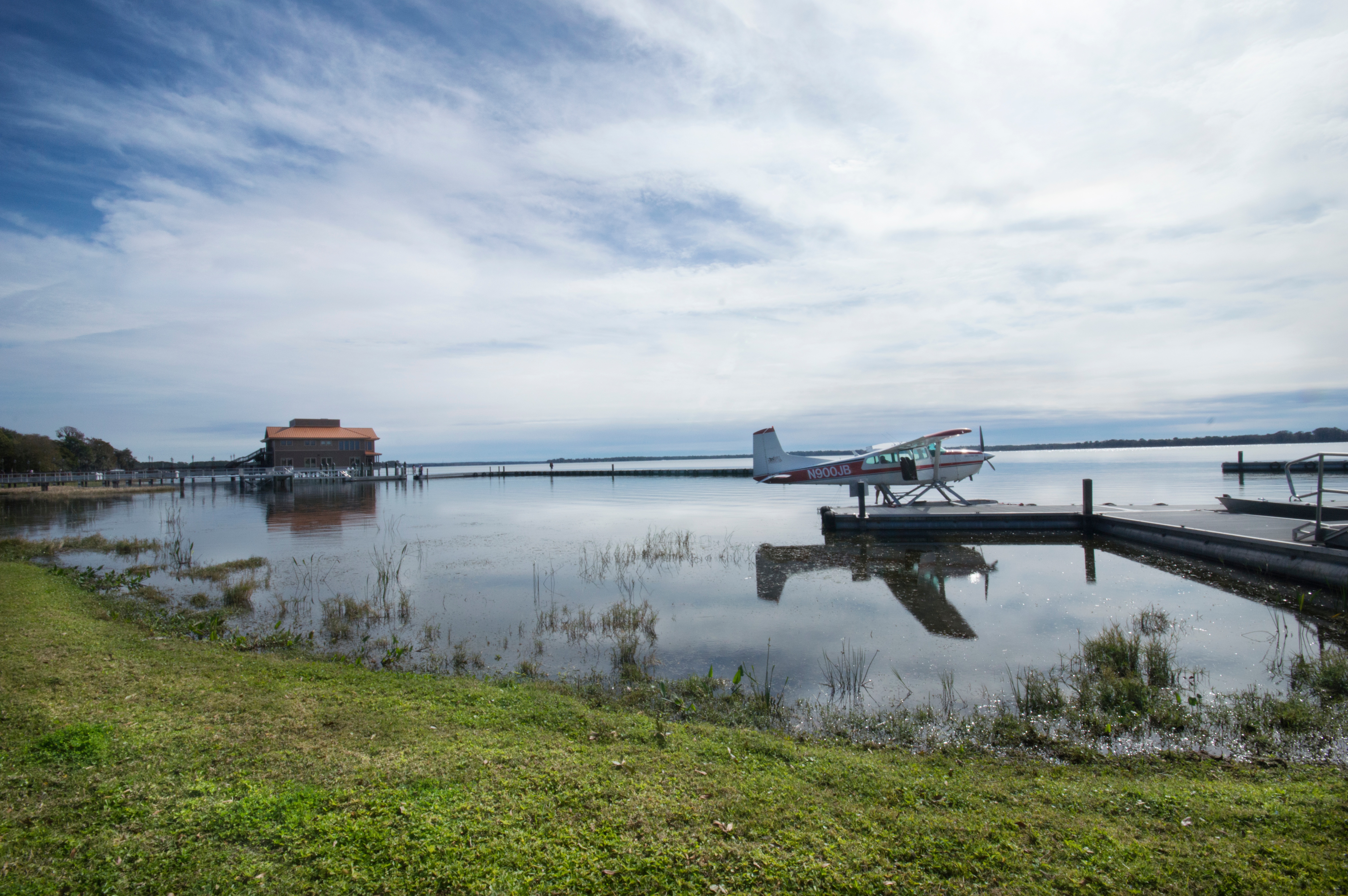 Seaplane and Pavillion